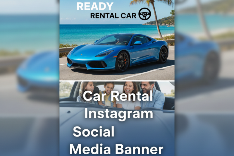 Car Rental Instagram Social Media Banner