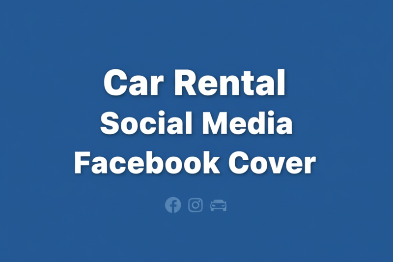 Car Rental Social Media Facebook Cover